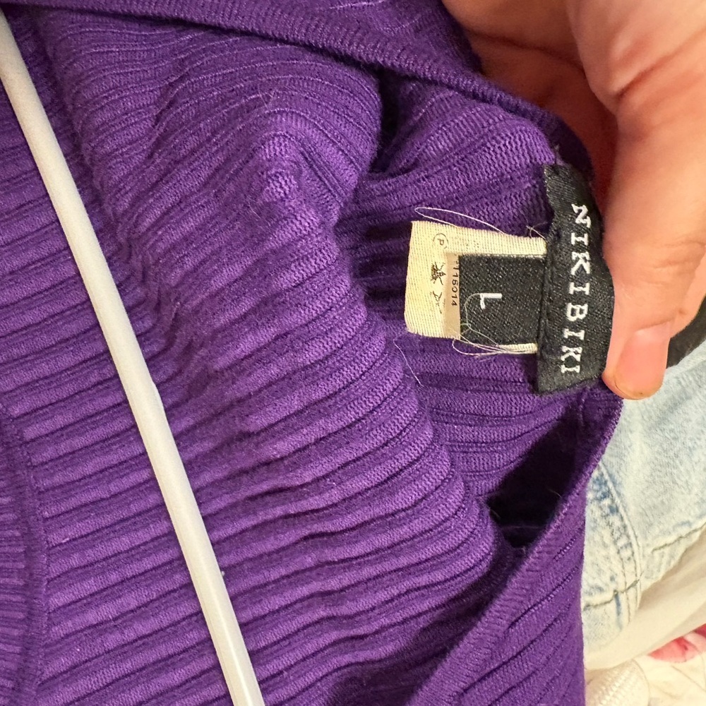 NIKIBIKI Women's Purple Sweater dress